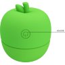 Зеленый клиторальный стимулятор в форме яблочка Apple Secret