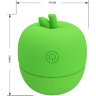 Зеленый клиторальный стимулятор в форме яблочка Apple Secret
