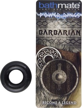 Чёрное эрекционное кольцо Barbarian