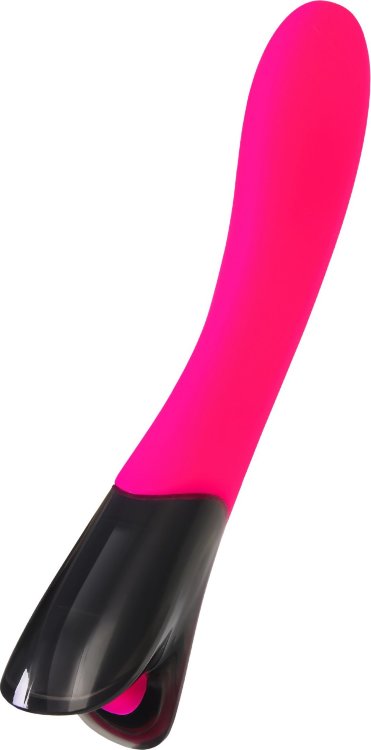 Ярко-розовый вибратор Mecawn - 20,5 см.