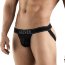 Черные перфорированные трусы-джоки Clever Ambar Jockstrap  Цена 4 785 руб. - Черные перфорированные трусы-джоки Clever Ambar Jockstrap