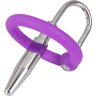 Уретральный плаг с силиконовым кольцом под головку Penis Plug