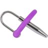 Уретральный плаг с силиконовым кольцом под головку Penis Plug