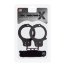 Чёрные наручники из листового металла в комплекте с веревкой BONDX METAL CUFFS LOVE ROPE SET - Чёрные наручники из листового металла в комплекте с веревкой BONDX METAL CUFFS LOVE ROPE SET