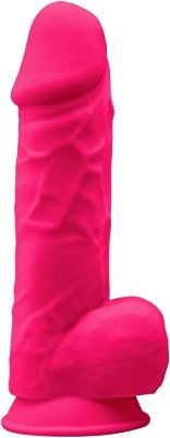 Ярко-розовый фаллоимитатор Model 1 - 21,5 см. Длина: 21.5 см. Диаметр: 5.1 см. Фаллоимитатор SILEXD предлагает ряд уникальных характеристик в сфере реалистичных игрушек. Это экстра-мягкие силиконовые фаллоимитаторы с наполнением SILEXPAN двойной плотности. Жесткий стержень внутри и подвижный внешний слой сделает реалистичным не только вид игрушки, но и ощущения от ее использования. Революционная запатентованная формула материала SILEXPAN, используемого для наполнения наших продуктов, обеспечивает лучшую плотность и большую гибкость. Этот платиновый силикон не содержит фталатов, латекса, безопасен для тела, гипоаллергенен и непористый, что делает его легким в уходе и более долговечным. Также ваш новый секретный друг реагирует на температуру. При нагревании становится более мягким, а при охлаждении твердым. Для нагрева достаточно 30 секунд в микроволновой печи или 2 минут в горячей воде. Для охлаждения его можно положить в морозилку без ограничений по времени. Фаллоимитатор оснащен присоской на основании и подходит для использования без рук и со страпон-системой. Страна: Китай. Материал: силикон.