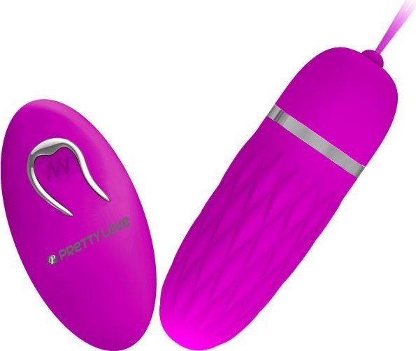 Лиловое виброяичко Dawn с дистанционным управлением - 9,2 см.