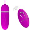 Лиловое виброяичко Dawn с дистанционным управлением - 9,2 см.