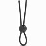 Черное силиконовое лассо на пенис SILICONE LOOP COCK RING