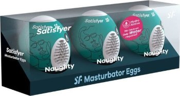 Набор из 3 мастурбаторов-яиц Satisfyer Naughty
