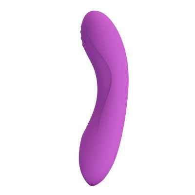 Фиолетовый мини-вибратор DJ Dick - 12,7 см. Длина: 12.7 см. Диаметр: 2.7 см. Силиконовый вибратор с 10 режимами вибрации. Стимулирует точку G тонким корпусом. Заряжается через магнитный USB. Водонепроницаемый. Страна: Китай. Материал: силикон. Батарейки: встроенный аккумулятор.
