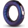 Фиолетовое эрекционное виброкольцо Saturn Vibrating Cock/Ball Ring