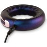 Фиолетовое эрекционное виброкольцо Saturn Vibrating Cock/Ball Ring
