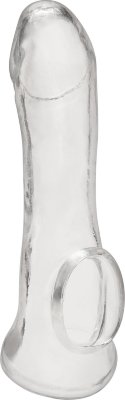 Прозрачная насадка на пенис Transparent Penis Enhancing Sleeve Extension - 15,9 см. Длина: 15.9 см. Диаметр: 4.4 см. Станьте звездой своего собственного шоу с этим прозрачным удлинителем для увеличения пениса! Этот безопасный для тела, податливый материал создан для того, чтобы легко придать объем вашему члену и обеспечить ощущение глубины и наполнения. Кроме того, эта насадка добавляет дополнительный уровень удовольствия для вас и вашего партнера. Не говоря уже о том, что его можно использовать много раз, его легко чистить, поэтому вы можете играть так часто, как захотите! Рабочая длина - 10,1 см. Диаметр отверстия для мошонки - 3,2 см. Страна: Китай. Материал: термопластичная резина (TPR).