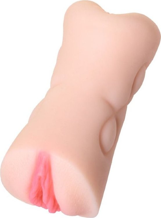 Телесный двусторонний мастурбатор Rich Fruit - вагина и анус