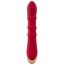 Красный вибратор-кролик с 3 подвижными кольцами Rabbit Vibrator with 3 Moving Rings - 23,7 см.  Цена 14 906 руб. - Красный вибратор-кролик с 3 подвижными кольцами Rabbit Vibrator with 3 Moving Rings - 23,7 см.