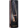 Черный вибратор Waname D-Splash Hurricane с ребрышками - 22,5 см.