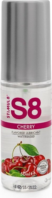 Смазка на водной основе S8 Flavored Lube со вкусом вишни - 50 мл.