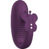 Фиолетовый интерактивный вибростимулятор с поступательными движениями Klay