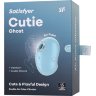 Голубой вакуум-волновой стимулятор клитора с вибрацией Cutie Ghost