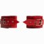 Красные наручники с фиксацией на двух карабинах  Цена 4 947 руб. - Красные наручники с фиксацией на двух карабинах
