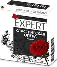 Гладкие презервативы Expert Классическая опера - 3 шт.