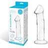 Прозрачный стеклянный фаллоимитатор 6’’ Glass Dildo With Veins Flat Base - 15,2 см.