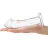Прозрачный стеклянный фаллоимитатор 6’’ Glass Dildo With Veins Flat Base - 15,2 см.