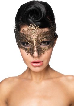 Золотистая карнавальная маска Шедди