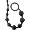 Черная анальная цепочка 10 Anal Beads - 31,8 см.