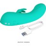 Зеленый мини-вибратор DJ Stick - 12,7 см.