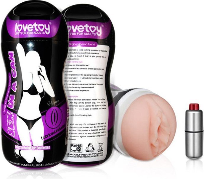 Мастурбатор Sex In A Can Vibra Vagina Tunnel