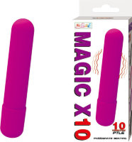 Фиолетовая вытянутая вибропуля - 10,2 см.