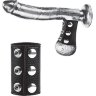 Чёрная утяжка на кнопках 100% PVC STRAP WITH METAL SNAP