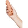 Телесная закрытая насадка с пупырышками Cock Sleeve Size S - 13,8 см.