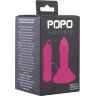 Розовая вибровтулка с выносным пультом управления вибрацией POPO Pleasure - 11,9 см.