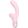 Розовый вибратор-кролик с ласкающим язычком Orali - 22 см.