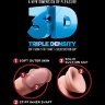 Телесный фаллоимитатор на присоске 8 Triple Density Fat Cock with Balls - 24,1 см.