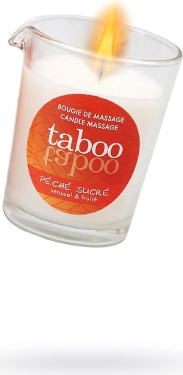 Массажное аромамасло с афродизиаками для женщин RUF Taboo Peche sucre - 60 гр.