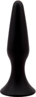 Черная анальная пробка L Silicone Plug - 12,8 см.