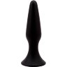 Черная анальная пробка L Silicone Plug - 12,8 см.