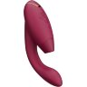 Бордовый бесконтактный клиторальный стимулятор Womanizer Duo 2