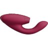 Бордовый бесконтактный клиторальный стимулятор Womanizer Duo 2