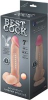Телесный фаллоимитатор на присоске F F BEST COCK 7 - 20 см.
