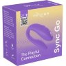Фиолетовый вибромассажер для пар We-Vibe Sync Go