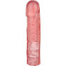 Розовая фаллическая насадка Vac-U-Lock 8 Crystal Jellies Dong - 20,3 см.