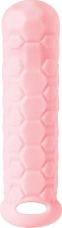 Розовый фаллоудлинитель Homme Long - 15,5 см.