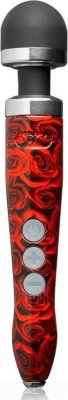 Красный беспроводной wand-вибратор Doxy Die Cast 3R с принтом в виде роз на рукояти - 28 см.  Цена 40 576 руб. Длина: 28 см. Диаметр: 4.5 см. Шикарный сверхмощный вибратор из Великобритании! Оригинальный беспроводной массажер от Doxy с подвижной массажной головкой из шелковистого силикона. Плавно регулируемая вибрация (3000-9000 об/мин) позволяет выбрать желаемый уровень интенсивности. Управление происходит нажатием кнопок на корпусе. Кроме того, Doxy оснащен режимом пульсации, который также имеет 10 скоростей, как и обычная вибрация. Эргономичный дизайн с длинной ручкой легко достигает всех частей тела и внешних эрогенных зон. Массажную головку можно снять для легкой очистки. Перезаряжаемый, USB-кабель для зарядки входит в комплект. Страна: Великобритания. Материал: металл, силикон. Батарейки: встроенный аккумулятор.