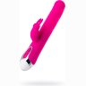 Розовый вибратор с клиторальным стимулятором BALLE - 23 см.