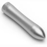 Серебристая металлическая вибропуля Doxy - 12 см.
