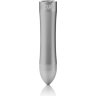 Серебристая металлическая вибропуля Doxy - 12 см.